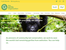 Tablet Screenshot of gorillas.org
